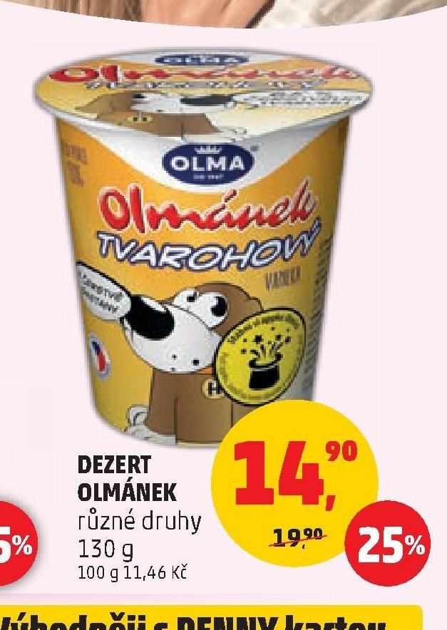 Dezert Olmánek různé druhy