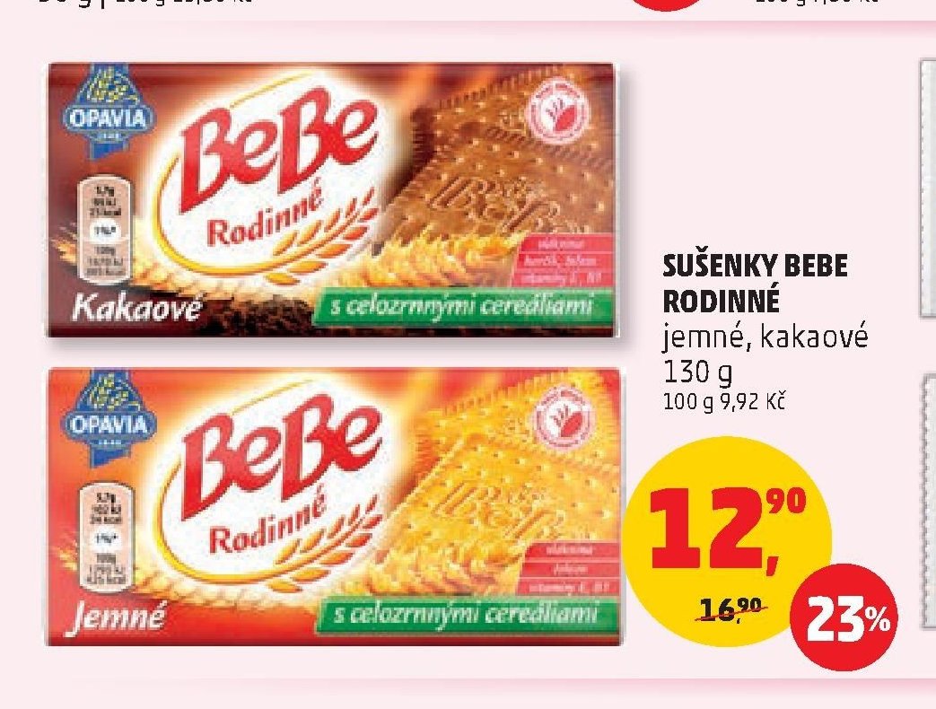 SUŠENKY BEBE RODINNÉ jemné, kakaové