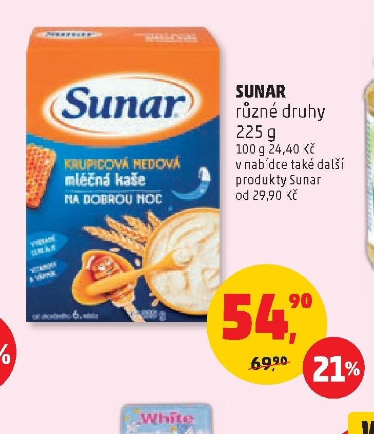 SUNAR KRUPIČOVÁ MEDOVÁ MLÉČNÁ KAŠE