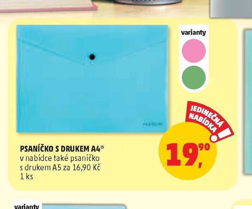 PSANÍČKO S DRUKEM A4