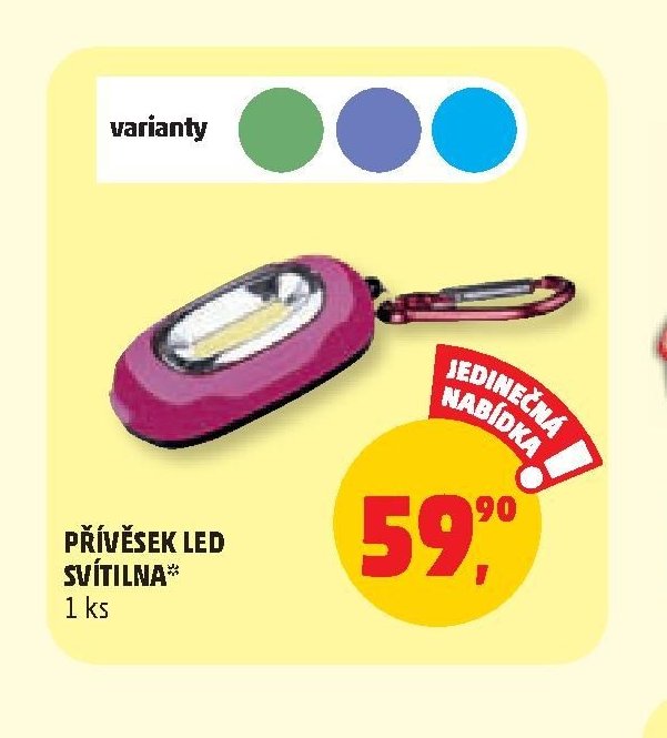 PŘÍVĚSEK LED SVÍTILNA