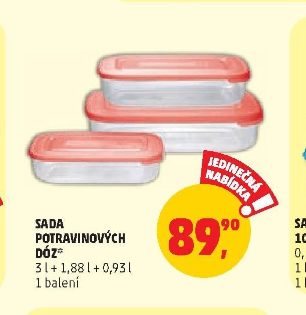 SADA POTRAVINOVÝCH DÓZ