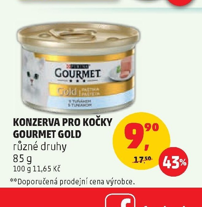 Konzerva pro kočky Gourmet Gold