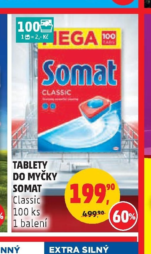 TABLETY DO MYČKY SOMAT Classic 100 ks
