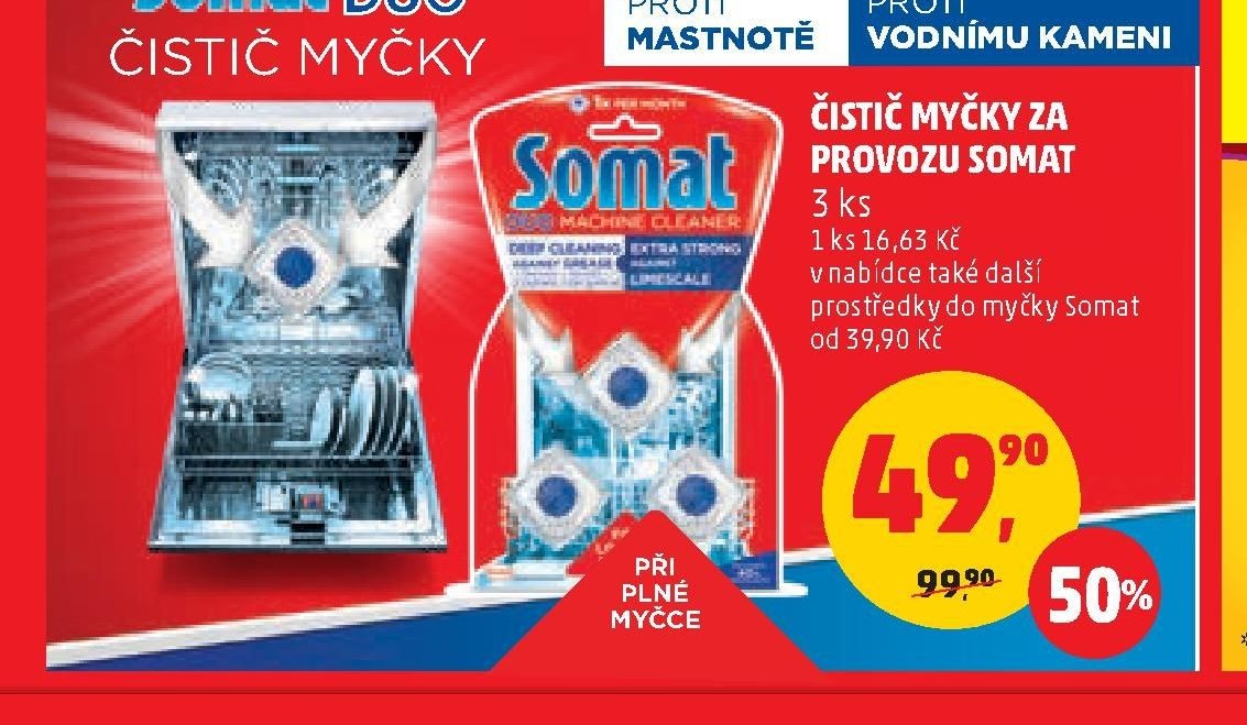 ČISTIČ MYČKY ZA PROVOZU SOMAT 3 ks