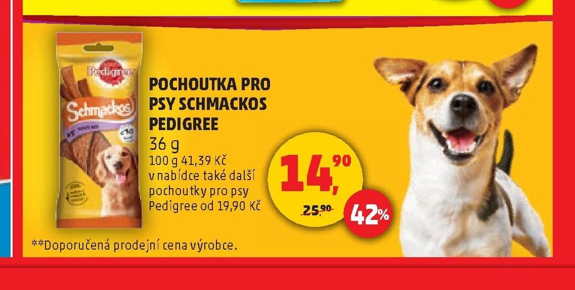 POCHOUTKA PRO PSY SCHMACKOS PEDIGREE 36 g