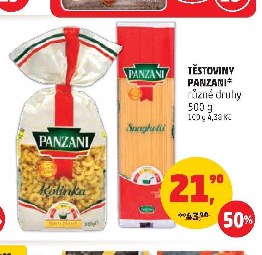 TĚSTOVINY PANZANI 500 g