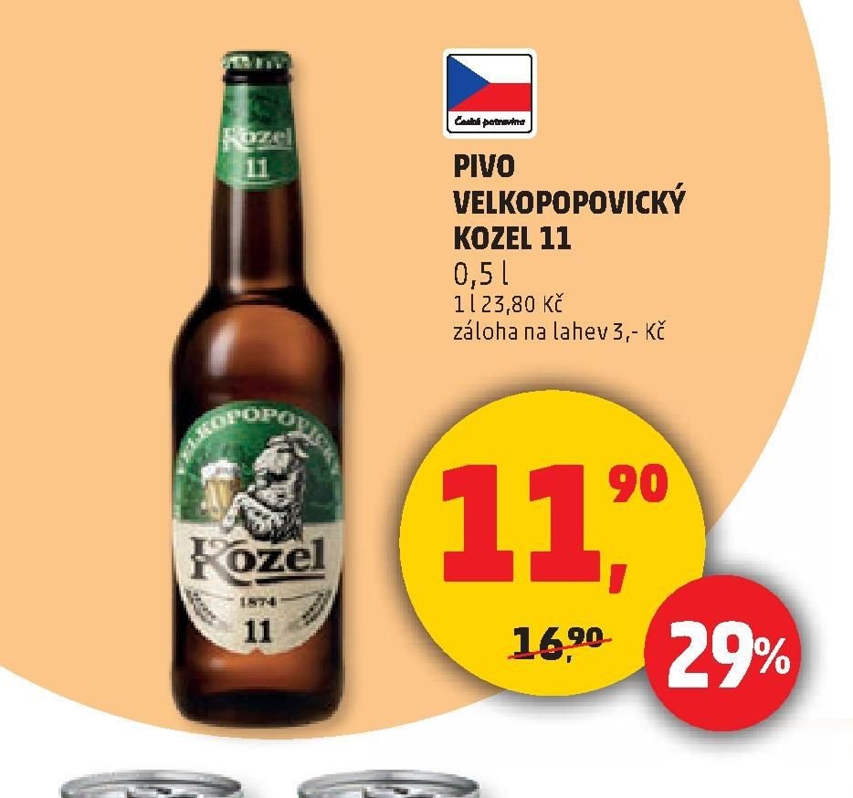 PIVO VELKOPOPOVICKÝ KOZEL 11 0,5 l