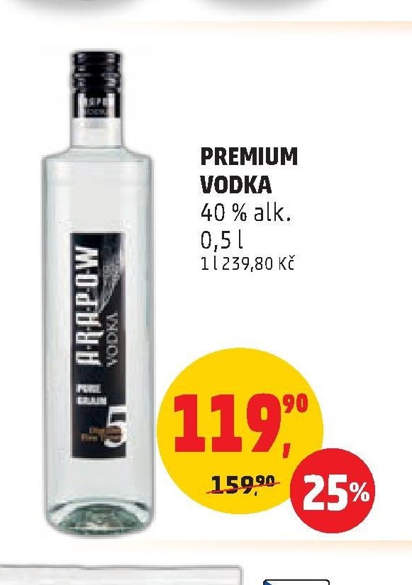 PREMIUM VODKA 40 % alk. 0,5 l