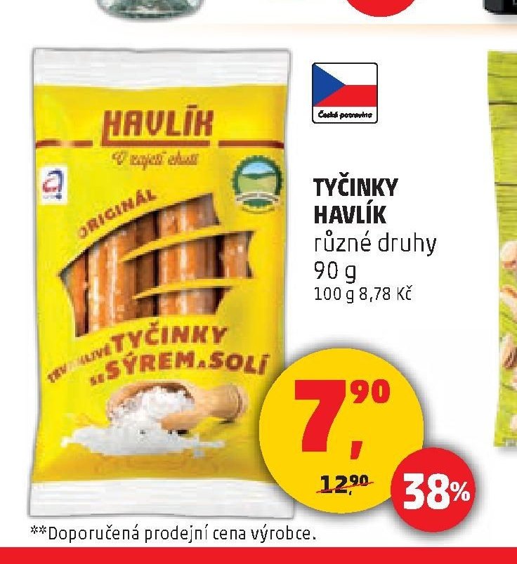 TYČINKY HAVLÍK různé druhy 90 g