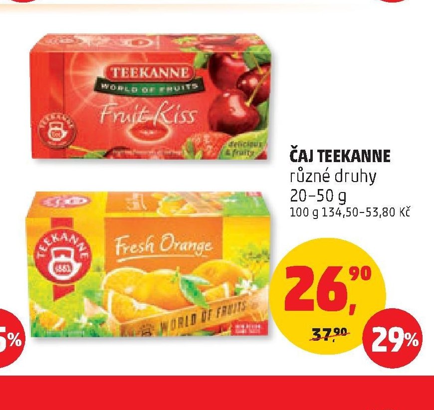 Čaj Teekanne různé druhy