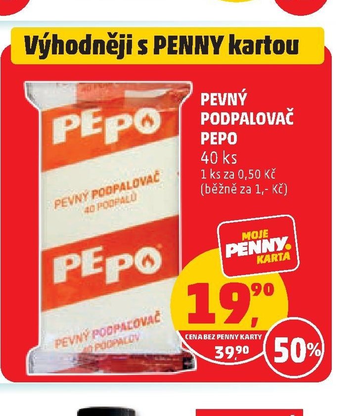 PEVNÝ PODPALOVAČ PEPO