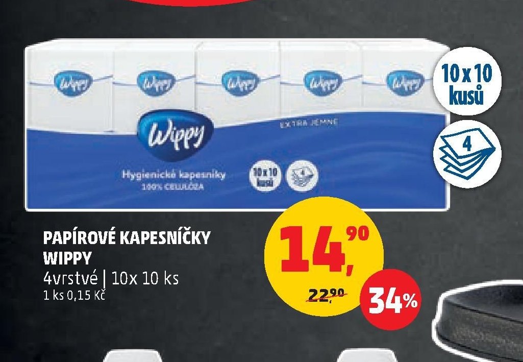 PAPÍROVÉ KAPESNÍČKY WIPPY