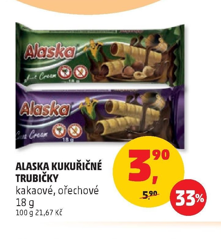 ALASKA KUKUŘIČNÉ TRUBIČKY 18 g