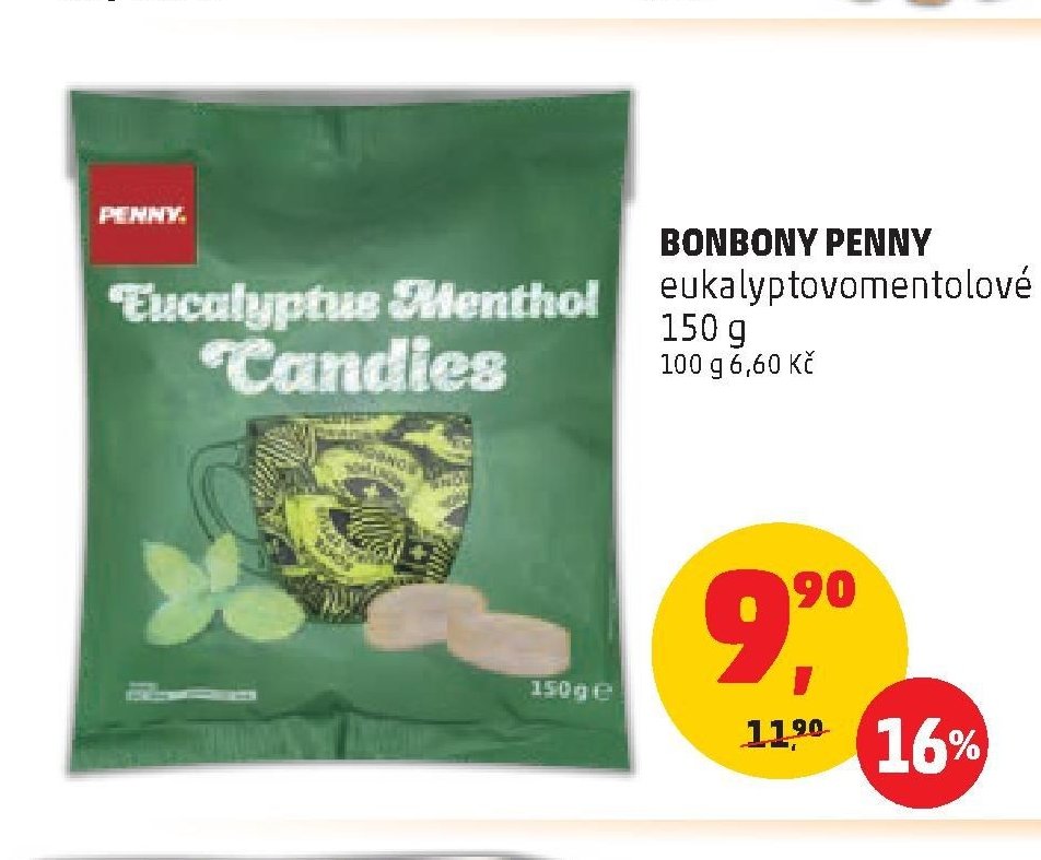 BONBONY PENNY Eucalyptus Menthol 150 g