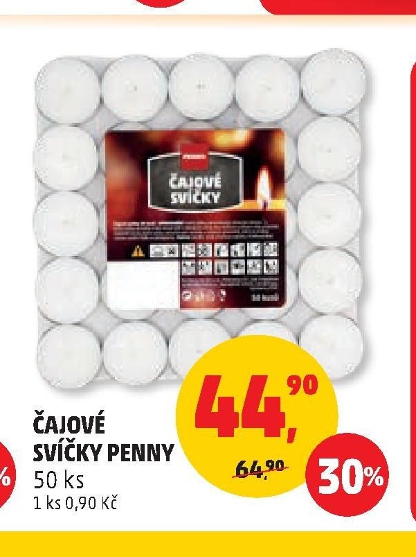 ČAJOVÉ SVÍČKY PENNY 50 ks