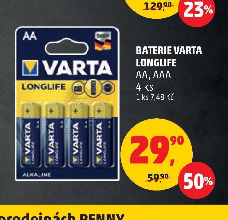Baterie Varta Longlife