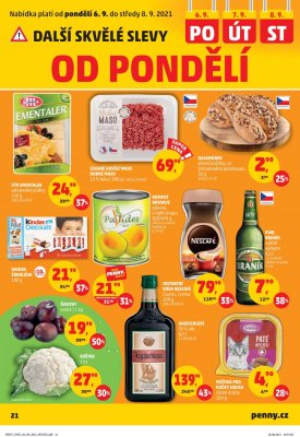 akční leták Penny Market 2.9.2021-8.9.2021
