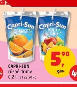 Capri-Sun různé druhy