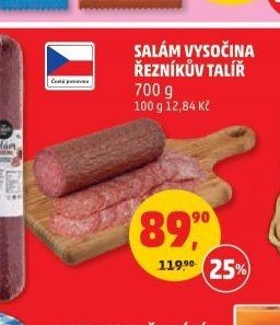 Salám Vysočina Řezníkův talíř