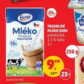 Boni mléko trvanlivé polotučné
