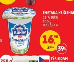 Kunín smetana ke šlehání