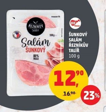 Salám šunkový Řezníkův talíř 100 g