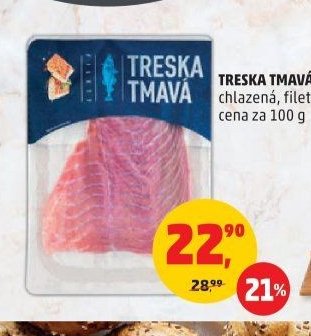 Treska tmavá chlazená, filet