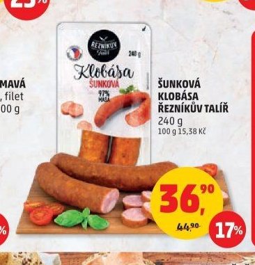Šunková klobása Řezníkův talíř 240 g
