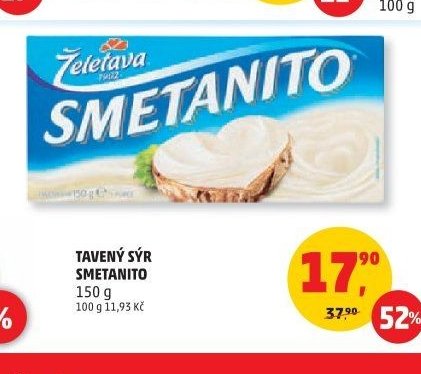 Tavený sýr Smetanito
