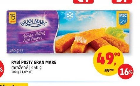 Rybi prsty Gran Mare mražené 450 g