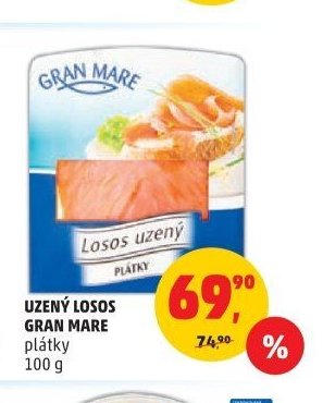 Uzený losos Gran Mare plátky 100 g
