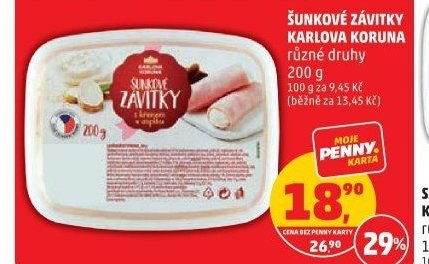 Šunkové závitky Karlova Koruna různé druhy 200 g