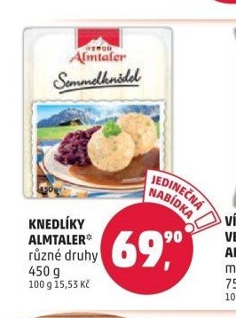 KNEDLÍKY ALMTALER různé druhy