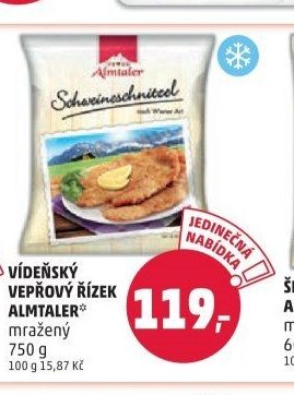 VÍDEŇSKÝ VEPŘOVÝ ŘÍZEK ALMTALER