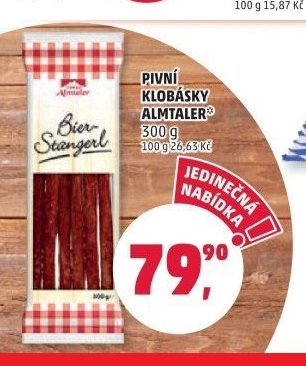 PIVNÍ KLOBÁSKY ALMTALER