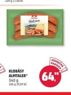 KLOBÁSY ALMTALER