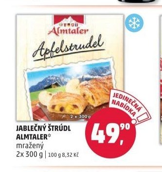 JABLEČNÝ ŠTRÚDL ALMTALER