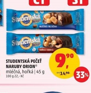 Studentská pečeť mléčná, hořká 45g
