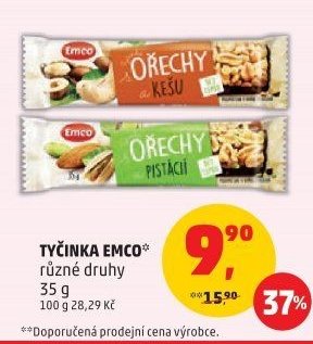 Tyčinka Emco různé druhy