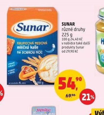 SUNAR KRUPIČOVÁ MEDOVÁ mléčná kaše
