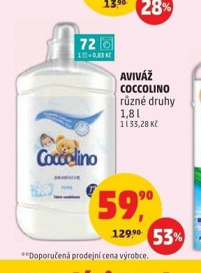 AVIVÁŽ COCCOLINO různé druhy 1,8 l