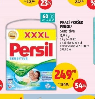 PRACÍ PRÁŠEK PERSIL Sensitive 3,9 kg