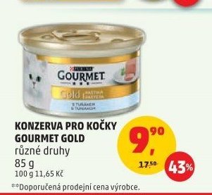 Konzerva pro kočky Gourmet Gold