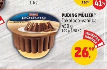 Müller Puding čokoláda-vanilka