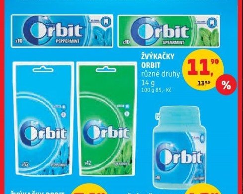 Žvýkačky Orbit