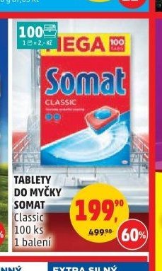 Tablety do myčky Somat Classic 100 ks