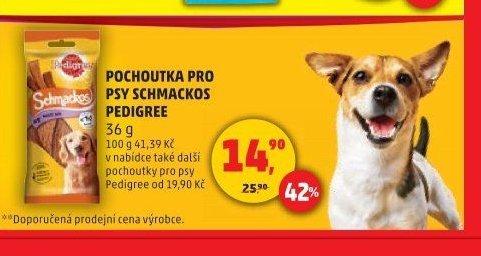 Pochoutka pro psy Schmackos Pedigree 36g