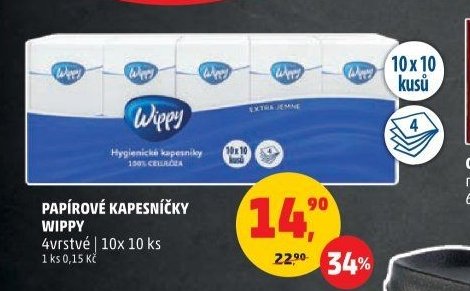 Papírové kapesníčky Wippy