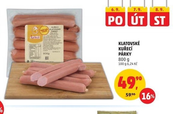 Klatovské kuřecí párky